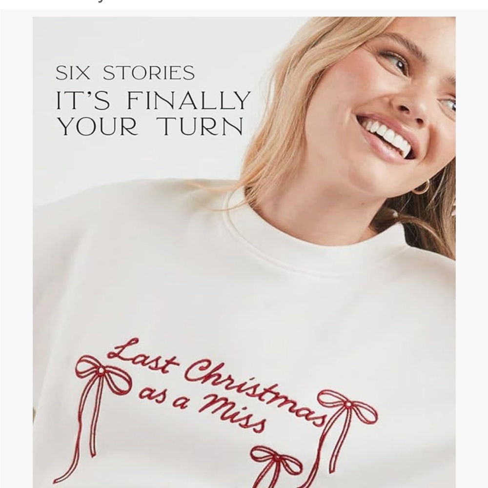 Last Christmas as a Miss sweatshirt